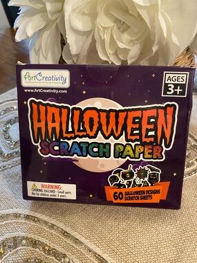 Halloween Scratch Paper - Purple Packaging